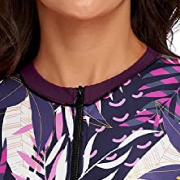 LVZIJUN One Piece High Neck UPF 50 Surfing Swimsuit  🏄  NEW! - Picture 4 of 16